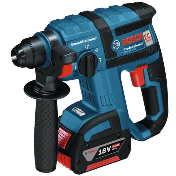 Bosch Cordless Rotary Hammer 18mm, 1400rpm, 18V, 3kg GBH18V-EC